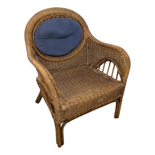 Rattan Armchair from Masch, 1970s For Sale