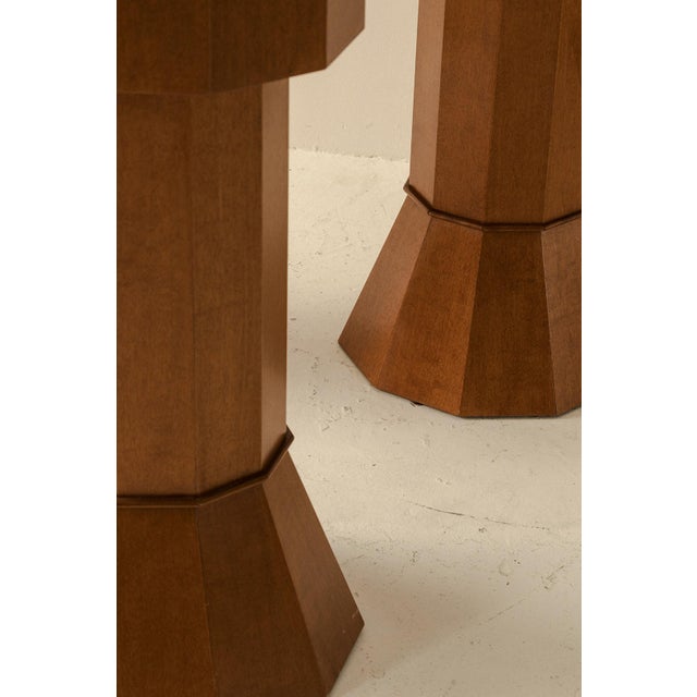 Vintage Italian Pedestal in Wood, 1970s For Sale - Image 10 of 17