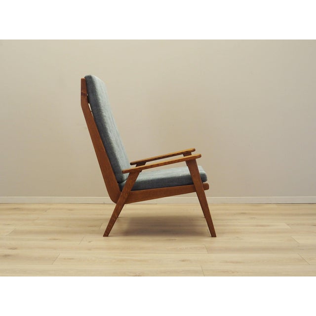 Brown Danish Oak Armchair, 1970s For Sale - Image 8 of 17