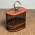 Brown Vintage Rosewood Cricket Cage | Small Oval Hanging Box | Asian Chinoiserie Decor For Sale - Image 8 of 9