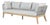 Cypress Teak Wood Sofa With Gray Color Rope Design For Sale