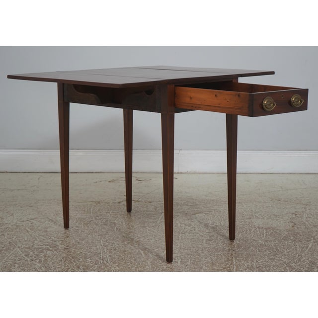 Antique 19th C. Mahogany Drop Leaf Pembroke Table For Sale In Philadelphia - Image 6 of 18