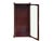 Brown Vintage Square Brown Frame Glass Door Display Case Box For Sale - Image 8 of 13