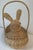 Vintage Rabbit Shaped Wicker Basket For Sale In Dallas - Image 6 of 7