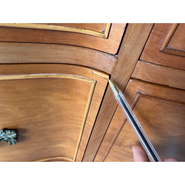 Drexel Touraine French Provincial Louis XV Style Nine Drawer Dresser For Sale - Image 16 of 18