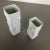 Op Art Biscuit Porcelain Vase from AK Kaiser, Germany, 1970s, Set of 2 For Sale - Image 4 of 17