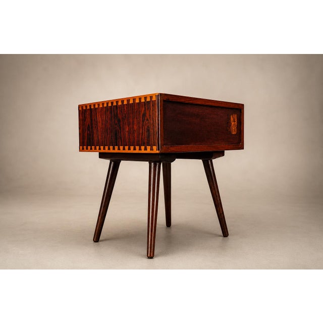 Brazilian Modern Accent Table in Rosewood & Pau Marfim by Cimo, Brazil, 1950s For Sale - Image 4 of 18