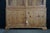 Late 20th Century Rare English Knotty Pine Shallow Glazed Glass China Display Cabinet Cupboard 95" For Sale - Image 4 of 18