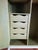 Green Vintage French Country Hand-Painted Armoire For Sale - Image 8 of 11