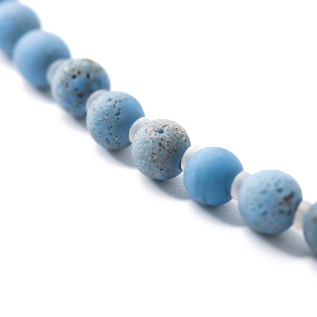 Modern Blue Chalcedony Necklace For Sale - Image 3 of 10