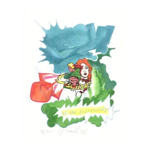 1990 John Matos aka Crash 'The Raw Electricity' Pop Art Multicolor France Serigraph