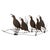 Mid-Century Modern Vintage C. Jeré Signed Metal Quail Covey Wall Sculpture 1980 For Sale - Image 3 of 11