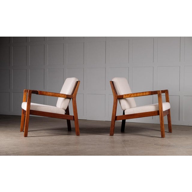 Set of Rialto Armchairs attributed to Carl-Gustav Hiort attributed to Ornäs, Finland, 1950s For Sale - Image 3 of 14