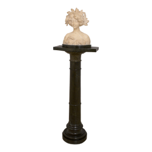 Antique Adolfo Cipriani Marble Bust of Daphne