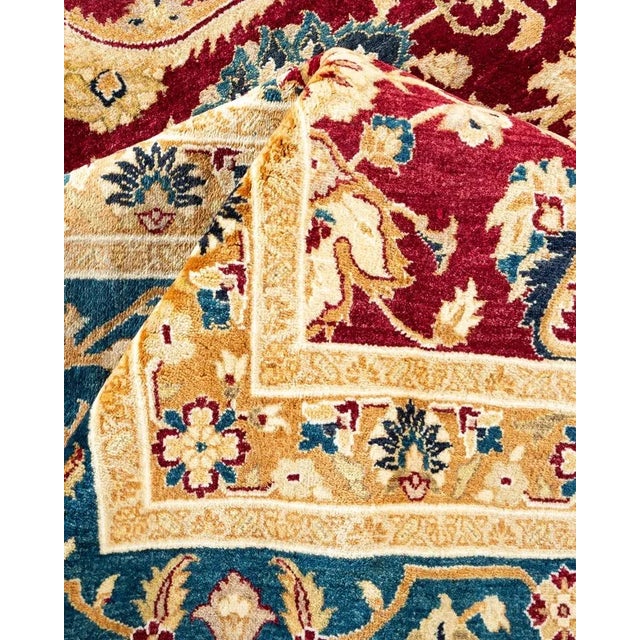 Textile Mogul, One-of-a-Kind Hand-Knotted Area Rug in Red, 8' 2" x 10' 5" For Sale - Image 7 of 8