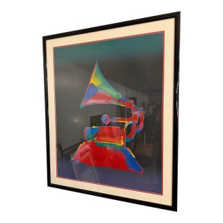 Peter Max – “The Grammy” Limited Edition Serigraph (1989), Signed and Numbered For Sale