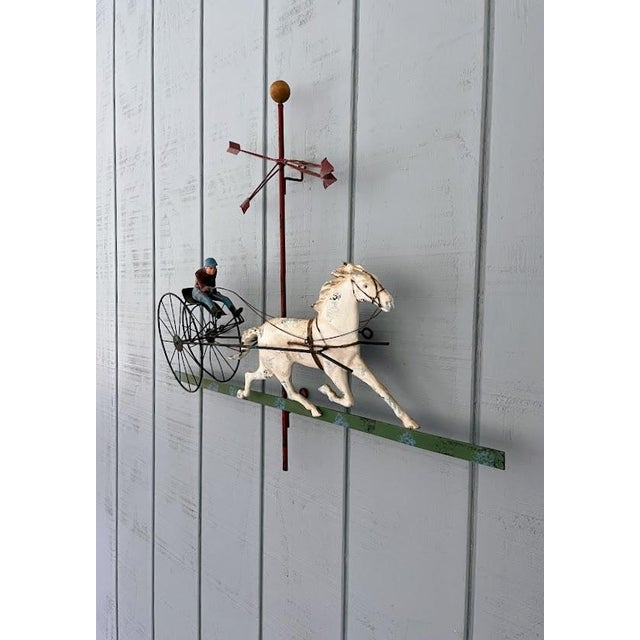 American Vintage Boho Curtis Jere Painted Metal Weather Vane For Sale - Image 3 of 7