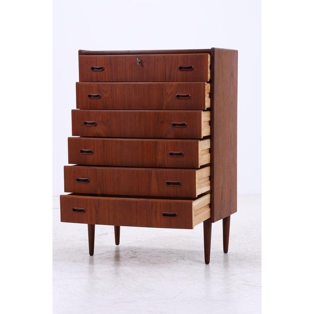 1960s Mid-Century Teak Chest of 6 Drawers, 1960s For Sale - Image 5 of 15