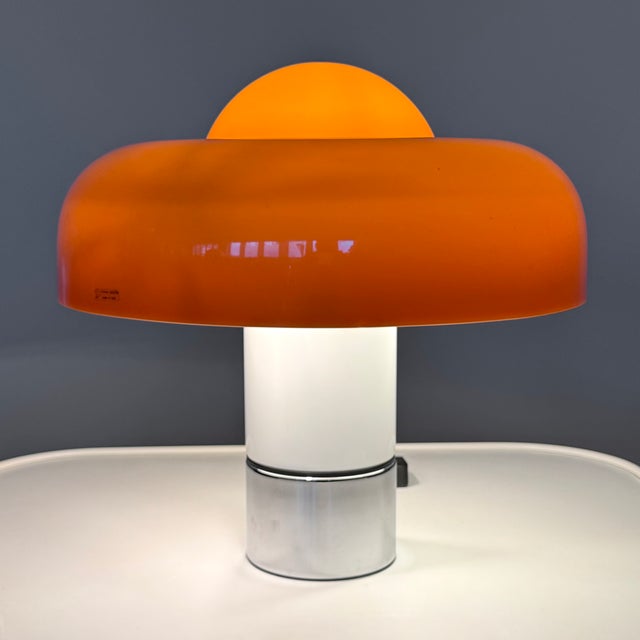Mid-Century Modern Brumberry Table Lamp by Luigi Massoni for Guzzini, 1970s For Sale - Image 3 of 11