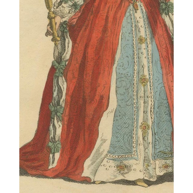 18th Century Jefferys, Elizabeth Queen of England as Protectress of Holland in 1585, 1757, Engraving For Sale - Image 5 of 8