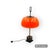 Orange Glass Table / Desk Lamp attributed to Oscar Torlasco for Lumi, 1960s For Sale - Image 16 of 18