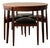 Mid-Century Modern Teak Roundette Dining Set by Hans Olsen for Frem Røjle, 1950s, Set of 5 For Sale