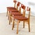 This set of four early chairs by Hans J. Wegner , handcrafted by Carl Hansen in the ’50w in teak and beech , seamlessly...