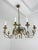 Ten-Light Liberty Brass Chandelier, 1950 For Sale - Image 10 of 10