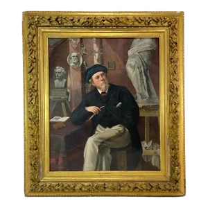 Scottish School Oil on Canvas Painting, Portrait of a Man