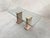 Marina Dining Table in Pink and Brown Jara Travertine Marble, 1989 For Sale - Image 4 of 16