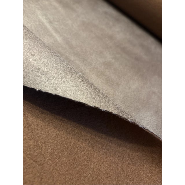Arhaus Eco Leather Upholstery Fabric – Eagle Cres Mushroom – 6 Yards For Sale In Columbus - Image 6 of 11