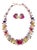 Bochic “Capri” Ruby Sapphire Amethyst Aquamarine & Peridot Necklace & Earrings - 3 Pieces For Sale