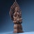 Asian Gilt Copper Guanyin Bodhisattva Statue With Openwork Mandorla Backplate, Lotus Throne For Sale - Image 3 of 10