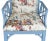 1980s Pair Newly Upholstered Blue Chinese Chippendale Chairs in Schumacher Tientsin Toile For Sale - Image 10 of 17