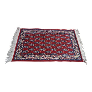 Vintage Belgium 100% Virgin Wool Oriental Paisley Rug Runner Carpet Mat 34" For Sale