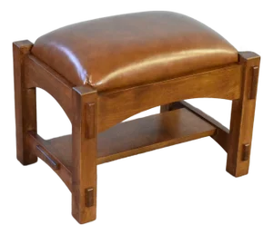 Arts & Crafts Quarter Sawn Oak Mission Foot Stool Light