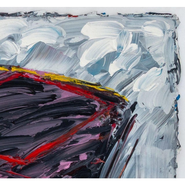 Contemporary Elfi Schuselka Abstract Composition Oil on Canvas For Sale - Image 3 of 5