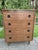 Copper Likely 1960s Mid-Century Modern Possibly Walnut Highboy Dresser For Sale - Image 8 of 10
