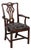 Statton Cherry Chippendale Style Armchair For Sale
