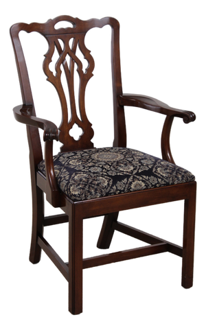 Statton Cherry Chippendale Style Armchair