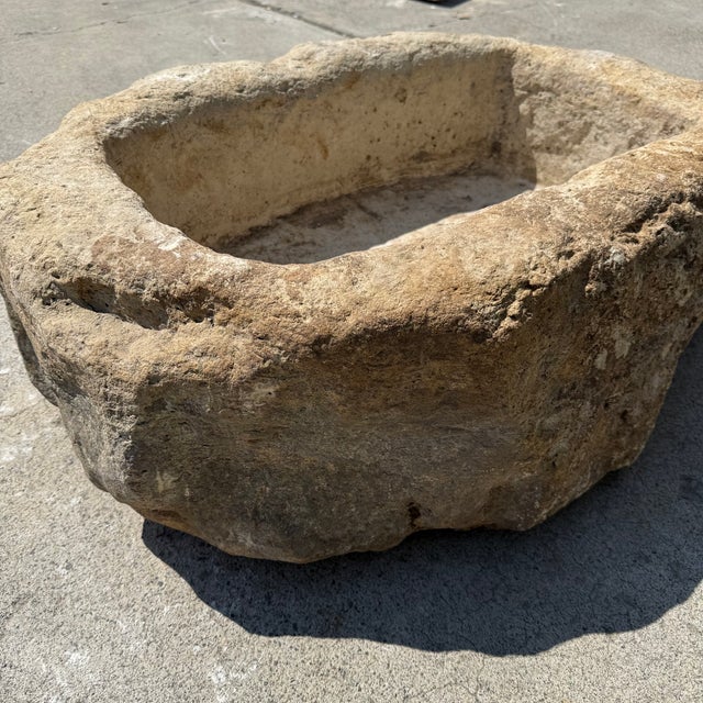 Contemporary Antique Limestone Trough 5526d For Sale - Image 3 of 9