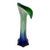 Mid-Century Murano Art Glass Vase Sculpted in the "Jack-in-the-Pulpit" or Calla Lily Style For Sale