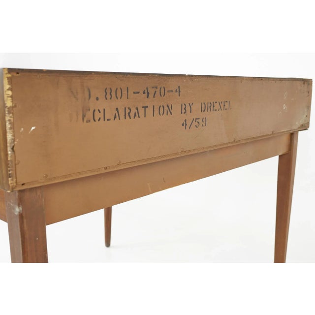 Brown Kipp Stewart for Drexel Declaration Mid Century Walnut Corner Desk For Sale - Image 8 of 10