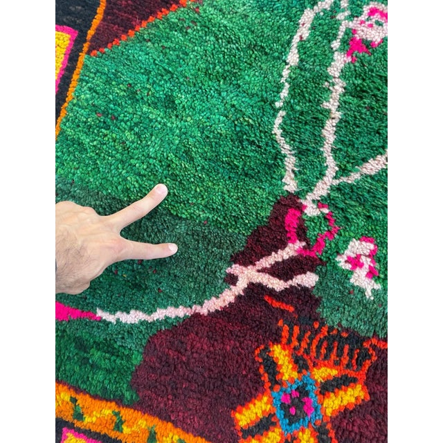 Moroccan Sister Horse Rug Wool Pile Rug - 4 X 6 For Sale In Milwaukee - Image 6 of 12