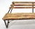 1950s Vintage Industrial Slatted Bench with Original Patina, 1950s For Sale - Image 5 of 10