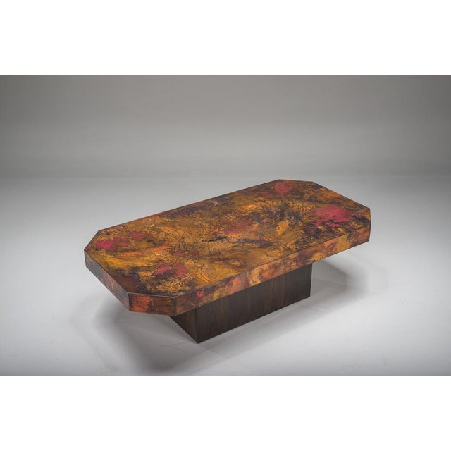 Vintage Copper Coffee Table by Bernhard Rohne, 1970s For Sale - Image 6 of 12