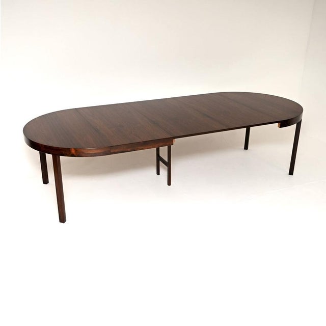 1960s Vintage Danish Extending Dining Table by Ole Wanscher, 1960 For Sale - Image 5 of 11