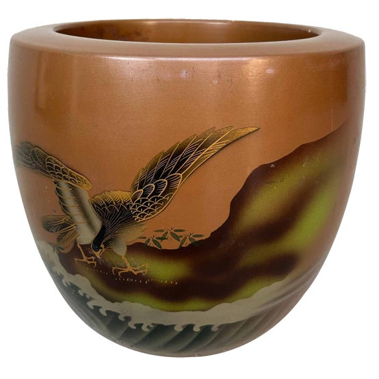 Japanese Earthenware Hibachi, 1948 For Sale