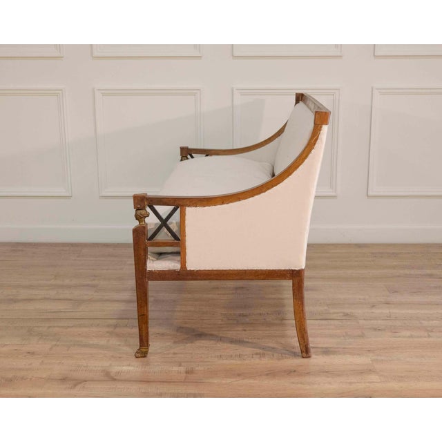 19th Century Swedish Salon Suite with Sofa and Pair of Armchairs For Sale - Image 4 of 15