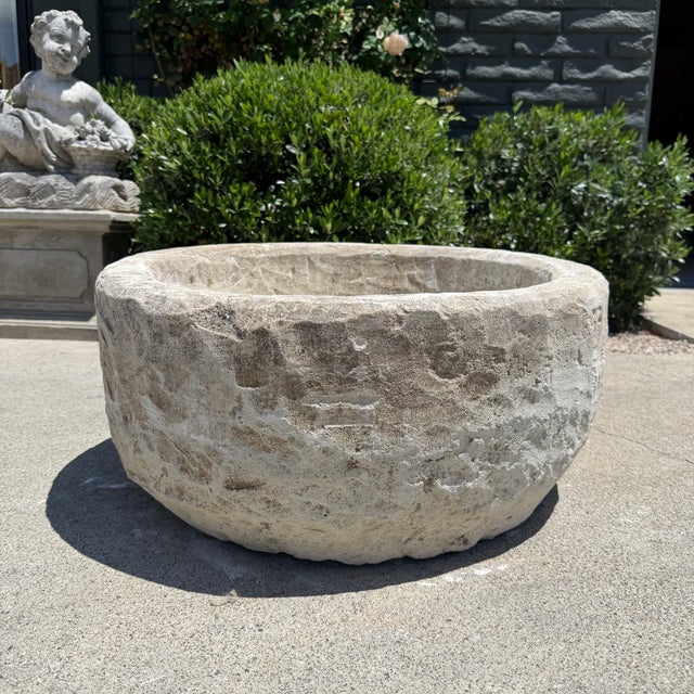 Antique Limestone Trough 5526-A For Sale - Image 9 of 11